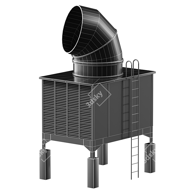 Clean Rooftop Unit 3D Models 3D model image 6