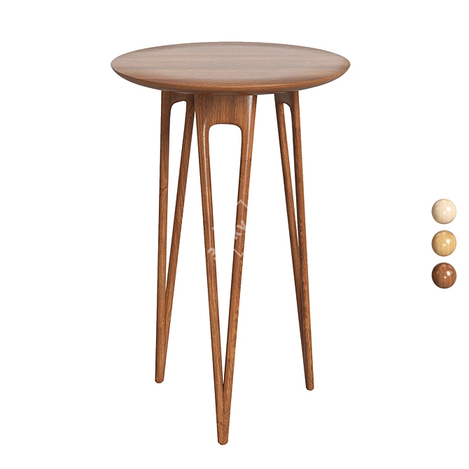  Hairpin Side Table: Stylish Design 3D model image 4