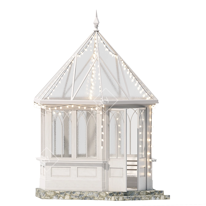 Title: Garden Gazebo Shelter 3D model image 1