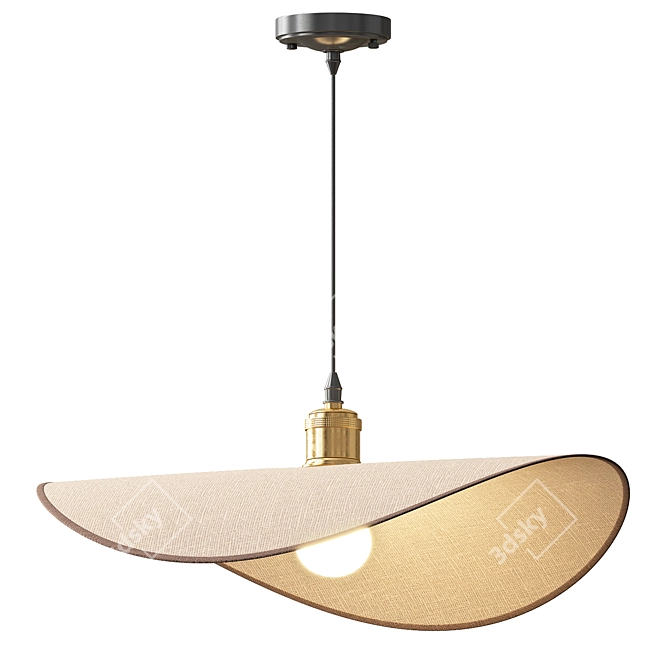 Minimalist LED Pendant Light 3D model image 1