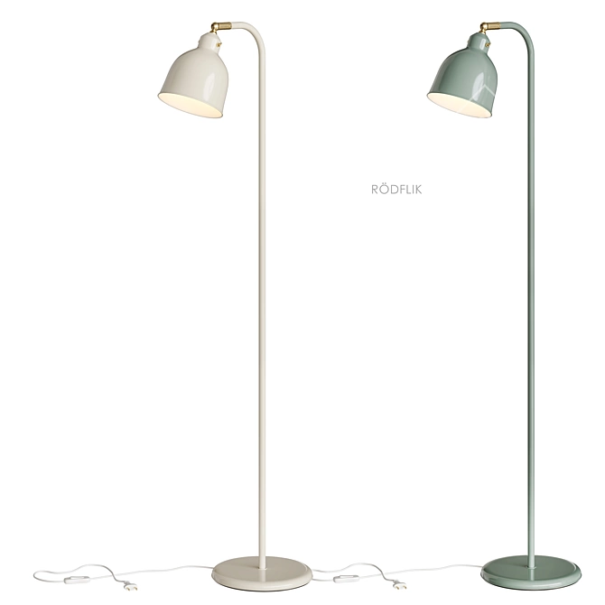  IKEA RODFLIK Floor Lamp 3D model image 2