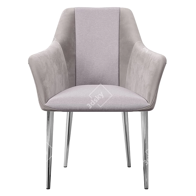 Elegant Lucia Dining Chair 3D model image 2