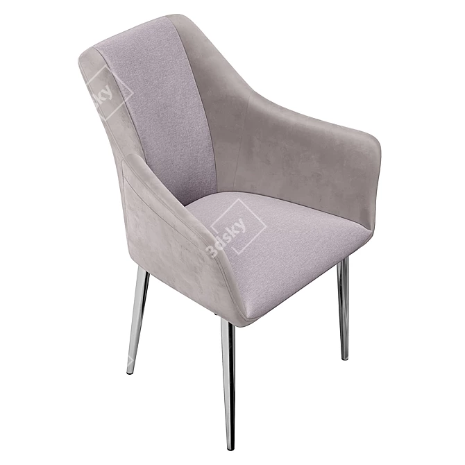 Elegant Lucia Dining Chair 3D model image 4