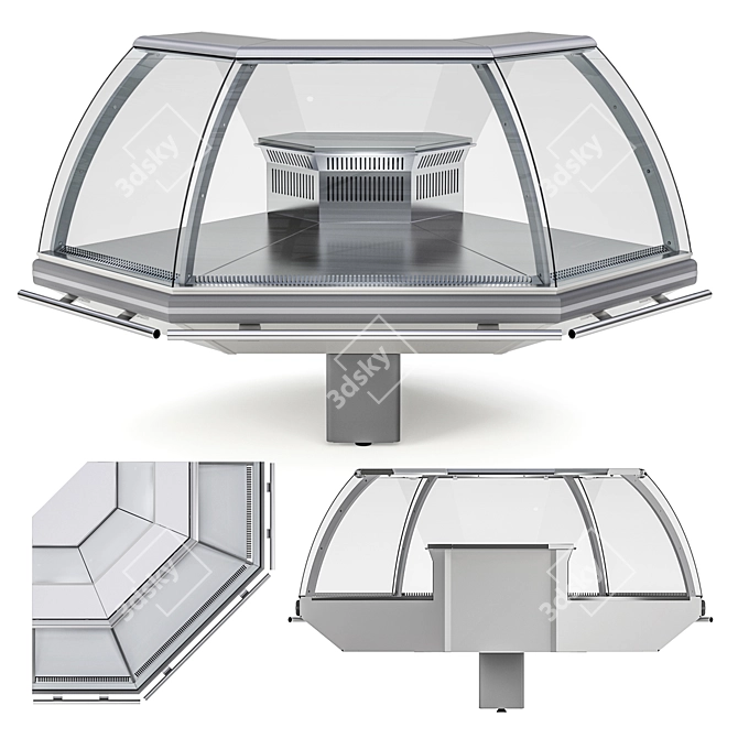 Parabel Cold Display Unit 3D model image 4