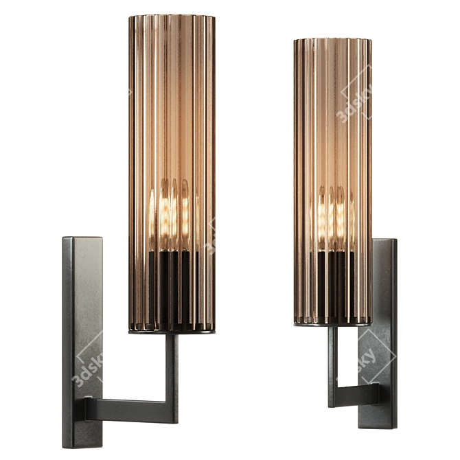 Thea Wall Light: Modern Elegance 3D model image 1