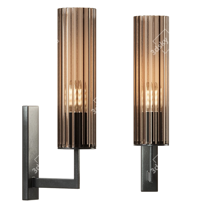 Thea Wall Light: Modern Elegance 3D model image 5