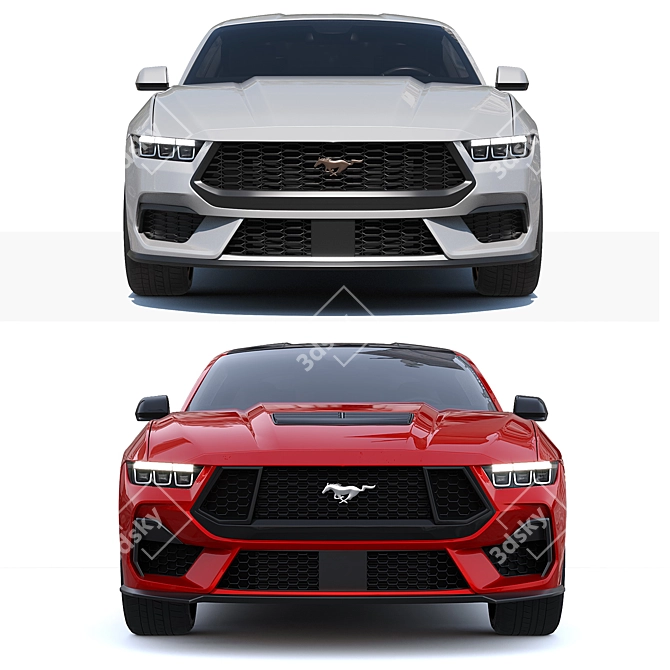 2024 Ford Mustang GT Refreshed 3D model image 4