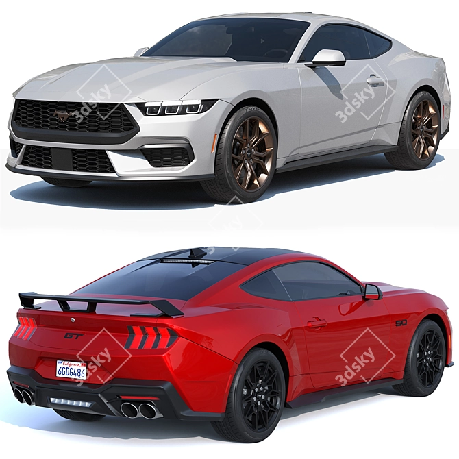 2024 Ford Mustang GT Refreshed 3D model image 8