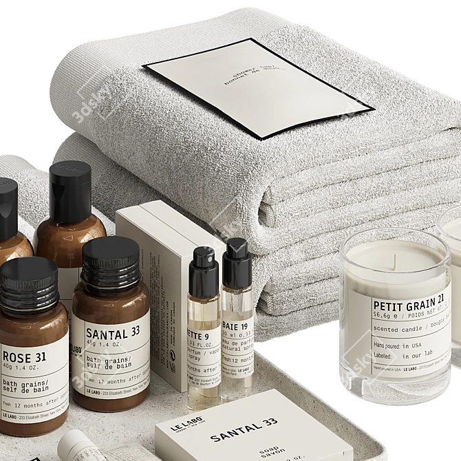 Luxury Hotel Bath Set LE LABO 3D model image 2