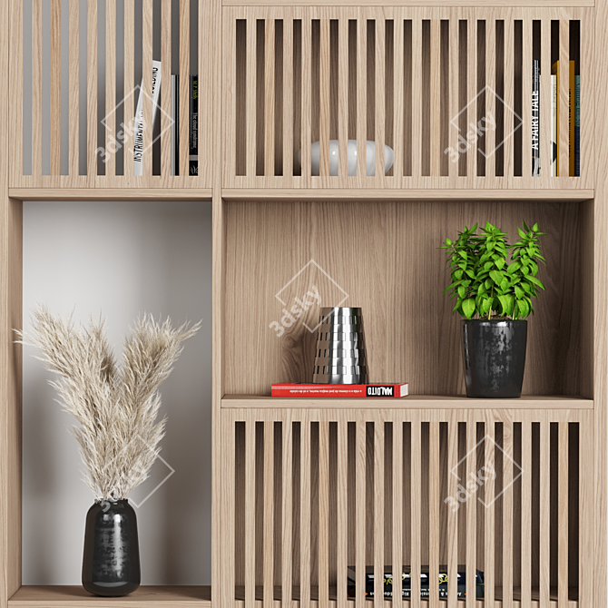 Modern High-Quality Shelving Unit 3D model image 3