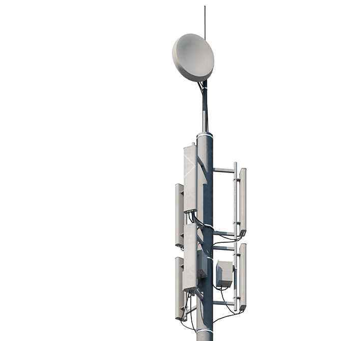 Urban Cell Tower Legacy Kit 3D model image 3