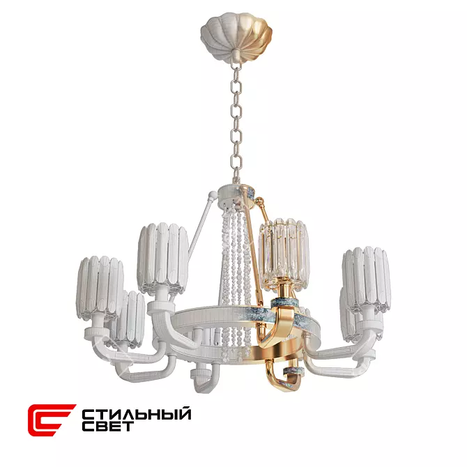 Beatrice 800 Stylish Chandelier Glow 3D model image 2