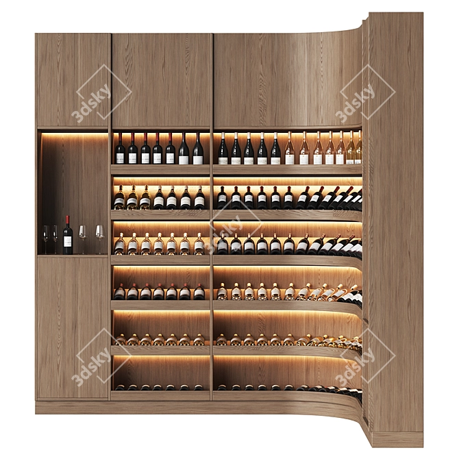 Luxury Wine Cellar 3D Models 3D model image 2