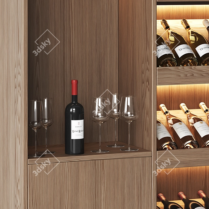 Luxury Wine Cellar 3D Models 3D model image 4