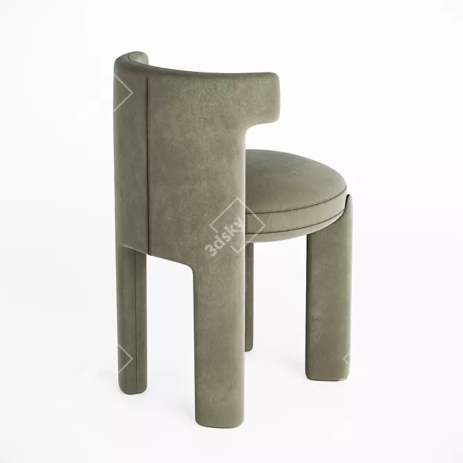 Stylish Meridiani CLOSETTE Chair 3D model image 4