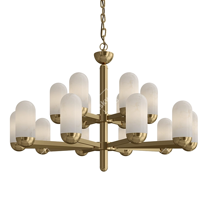 Elegant Chandelier for Luxe Spaces 3D model image 1