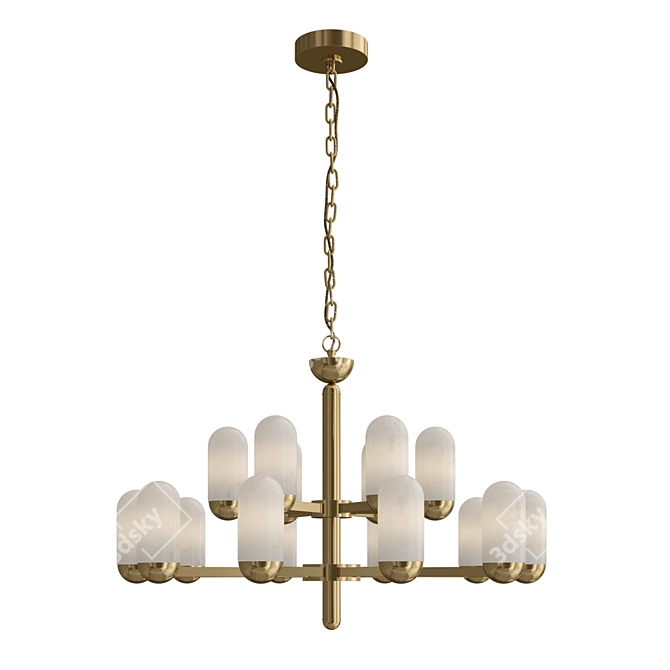 Elegant Chandelier for Luxe Spaces 3D model image 2