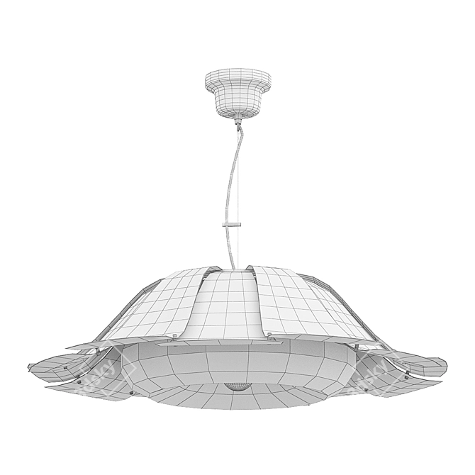 Vintage Arcelli Hanging Lamp 3D model image 3