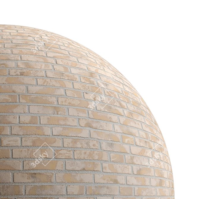 Displacement Modifier Brick Texture Kit 3D model image 2