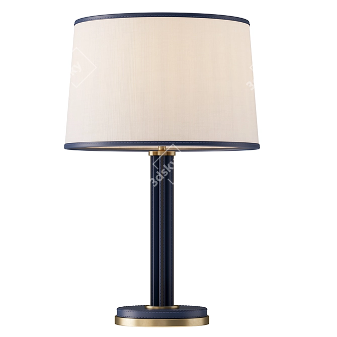 Riley Leather Table Lamp 3D model image 2