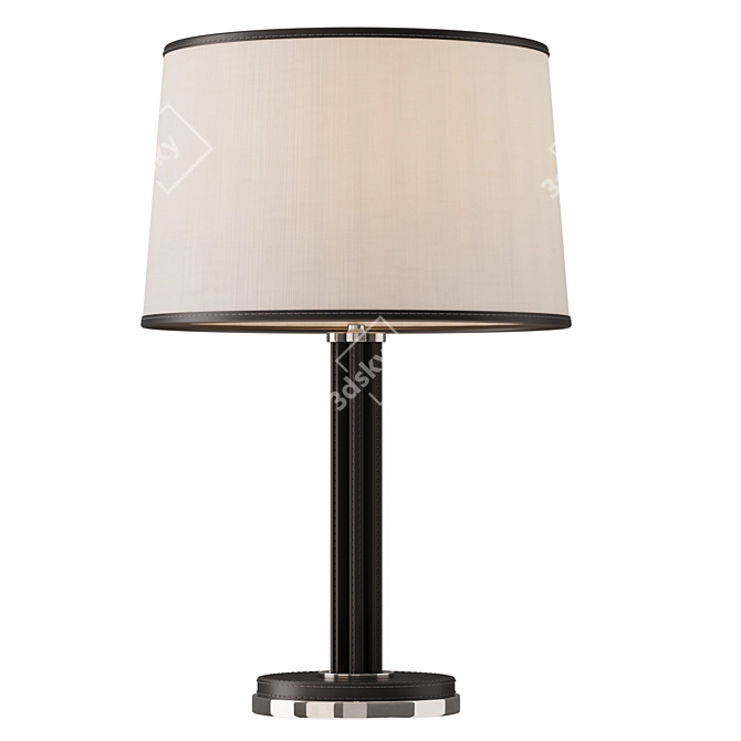 Riley Leather Table Lamp 3D model image 3