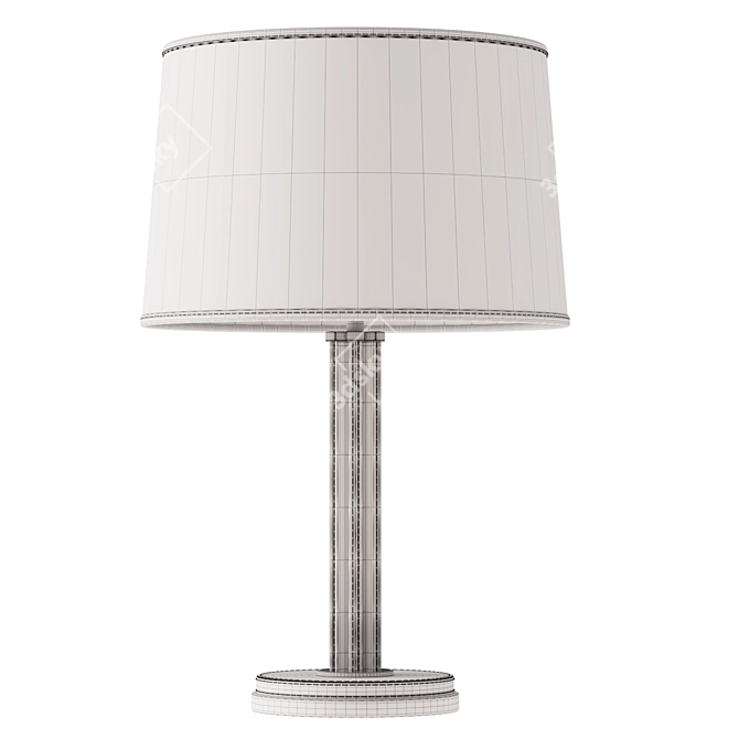 Riley Leather Table Lamp 3D model image 7