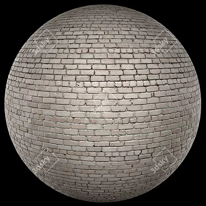 Brick Wall Texture Material 3D model image 1