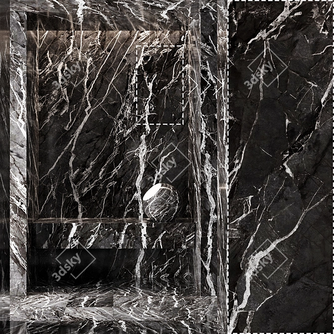 Luxury Marble Stone Panels Pack 3D model image 1