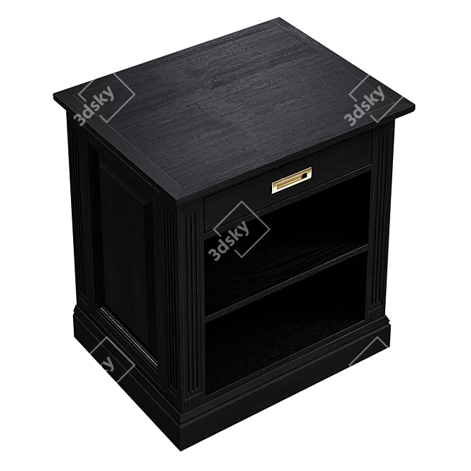 Timeless Bedside Table, Variety of Colors 3D model image 4