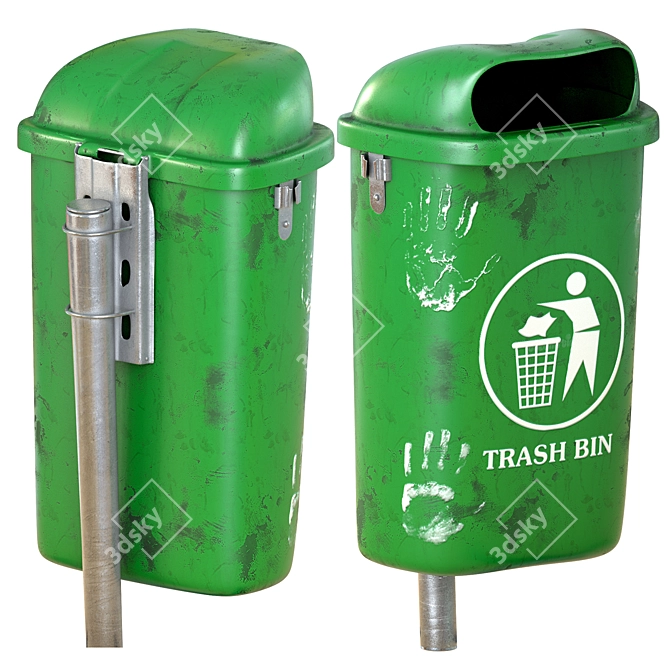  Urban Collection Trash Bin 3D model image 1