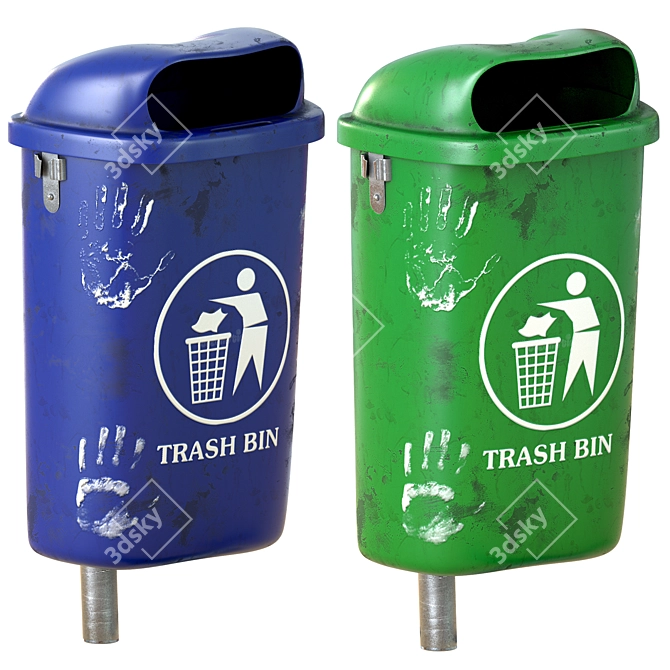  Urban Collection Trash Bin 3D model image 3