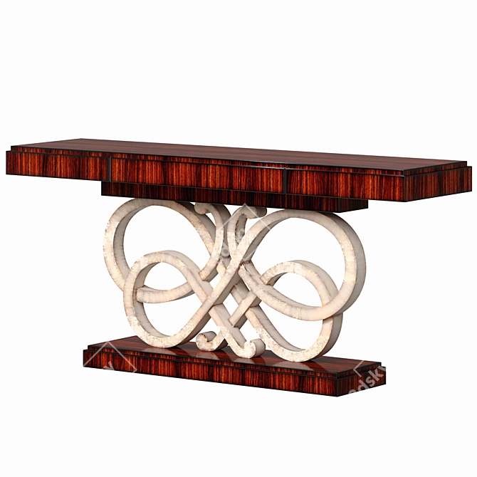 Elegant Bossa Nova Console Furniture 3D model image 2