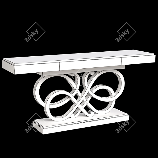 Elegant Bossa Nova Console Furniture 3D model image 3