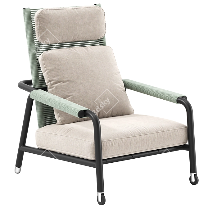 RODA Astra Lounge Chair Design 3D model image 1