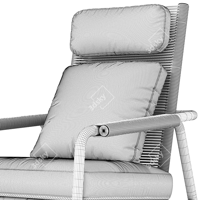 RODA Astra Lounge Chair Design 3D model image 7