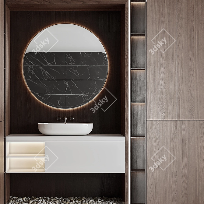 Luxury Bathroom Furniture 3D Model 3D model image 2