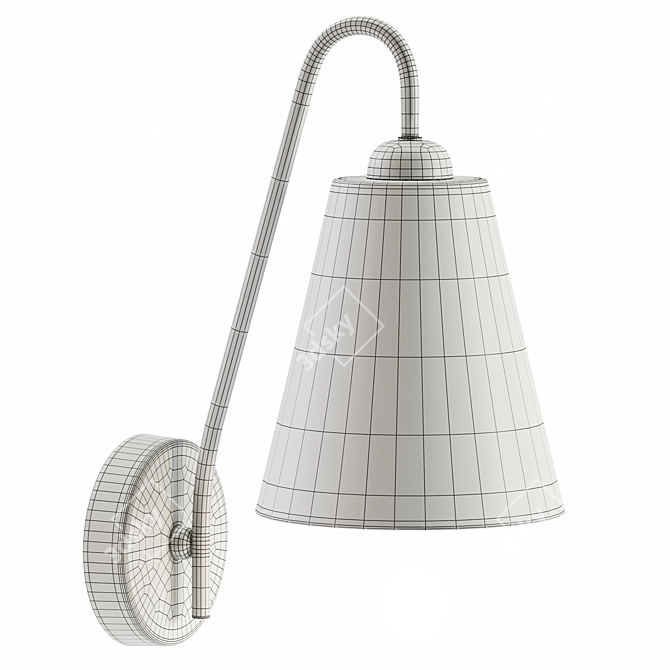 Modern Alfa Wall Light luminaires 3D model image 6