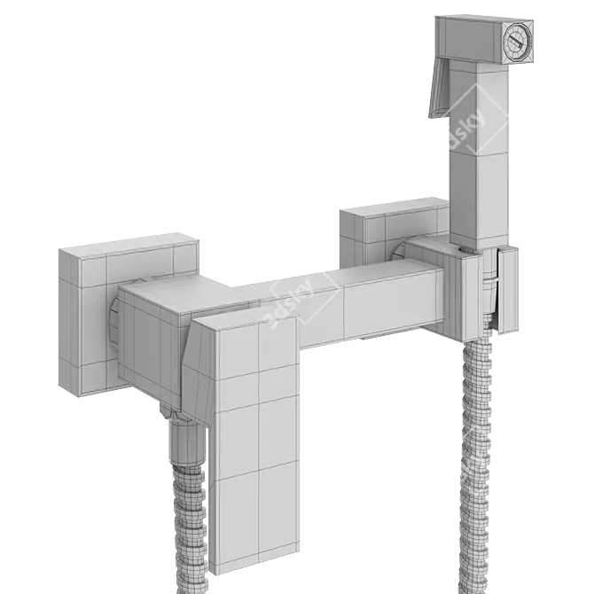 Frap F7504 Hygienic Shower Mixer 3D model image 3