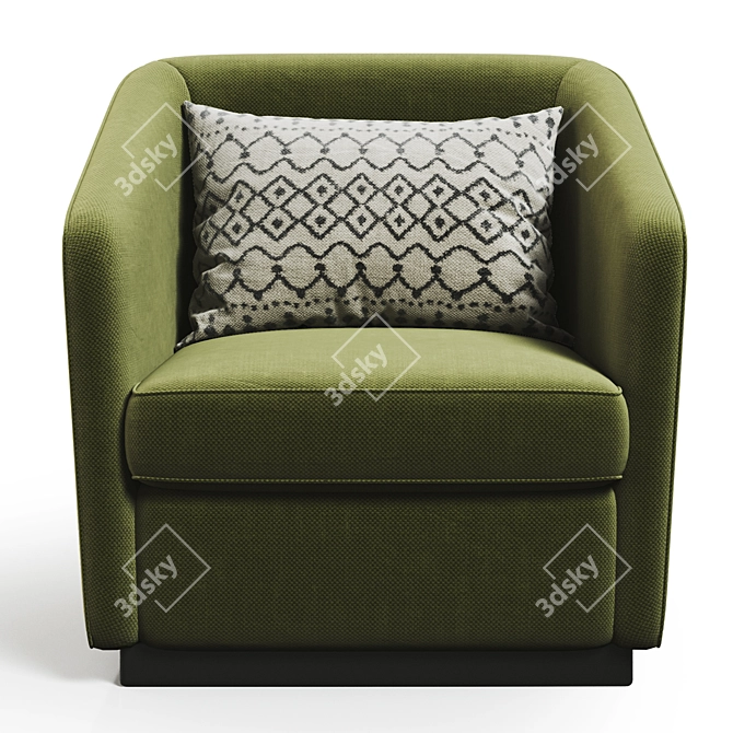 Leblon Rondon Armchair: Stylish Comfort 3D model image 1