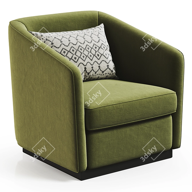 Leblon Rondon Armchair: Stylish Comfort 3D model image 3