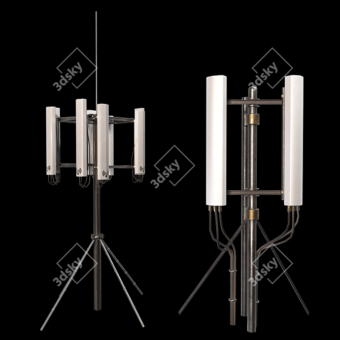  4K PBR Communication Antenna Pack 3D model image 5