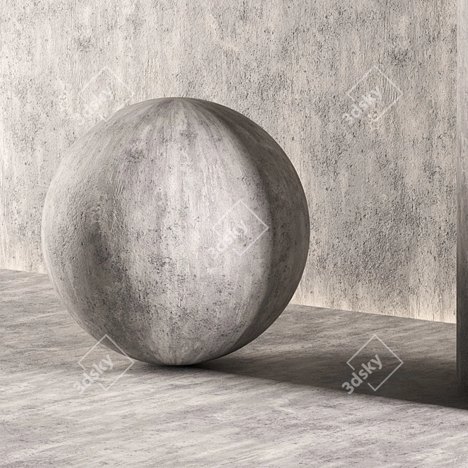 Seamless Concrete Texture Pack 3D model image 3