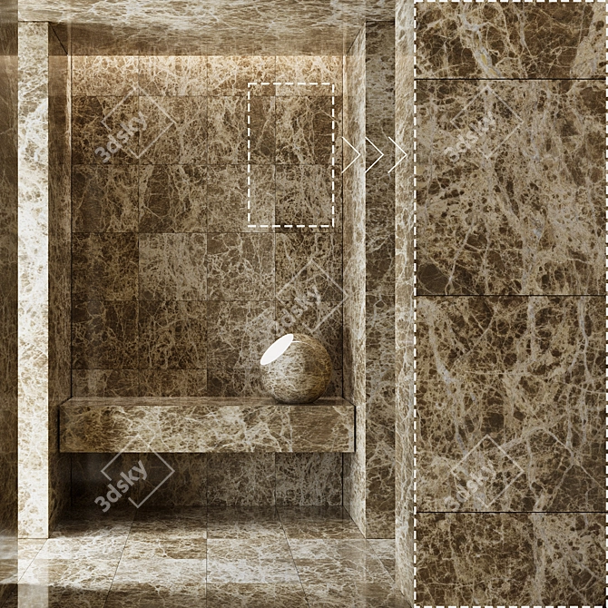 Corona Marble Material Collection 3D model image 4