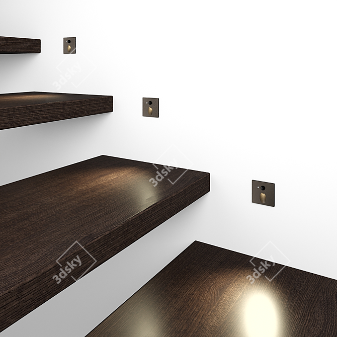 Motion Sensor LED Step Light 3D model image 5