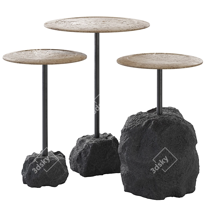 Nardo Occasional Side Tables Set 3D model image 1