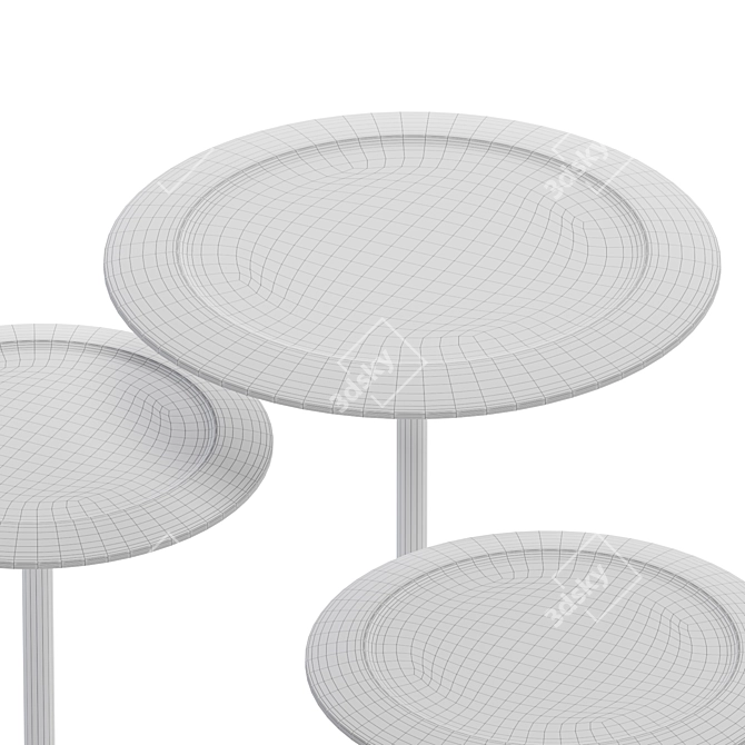 Nardo Occasional Side Tables Set 3D model image 3