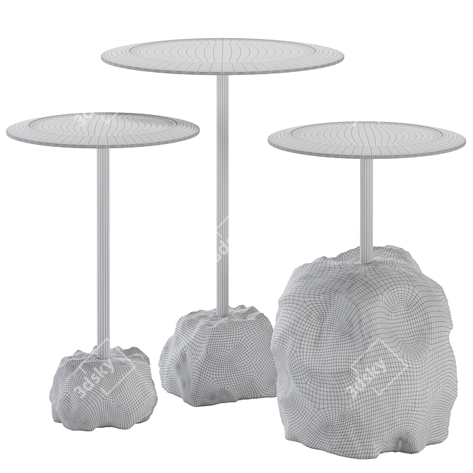 Nardo Occasional Side Tables Set 3D model image 7