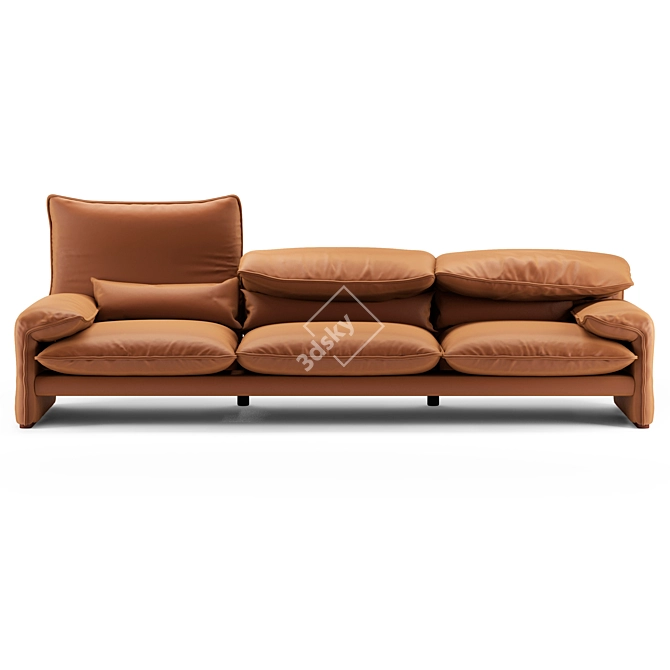 Cassina Maralunga Sofa 3D Model 3D model image 2