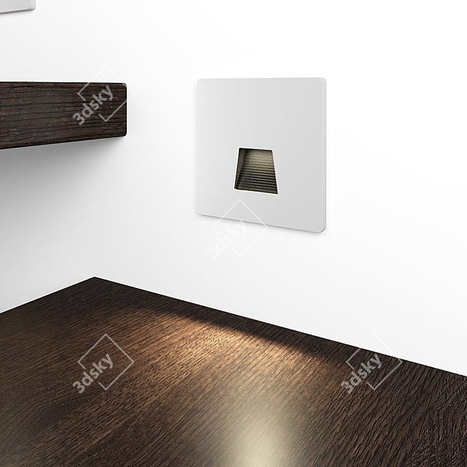 Modern LED Stair Step Light 3D model image 5