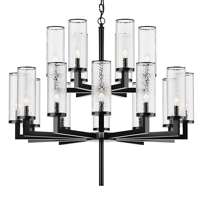 Modern Chandelier FEAT LUX 3D model image 1